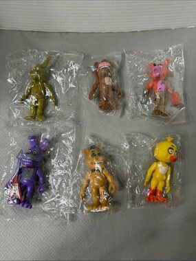 FNAF Inspired by Five Nights at Freddy’s Set of 6 Multicolor Anthropomorphic